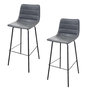 Voir la diapositive 1 : TOILINUX Lot de 2 Tabourets de bar design industriel Brooklyn