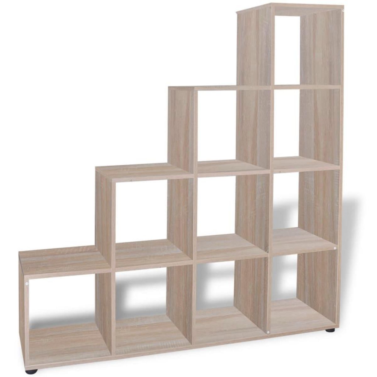 VIDAXL Bibliotheque/etagere 142 cm Couleur de chene