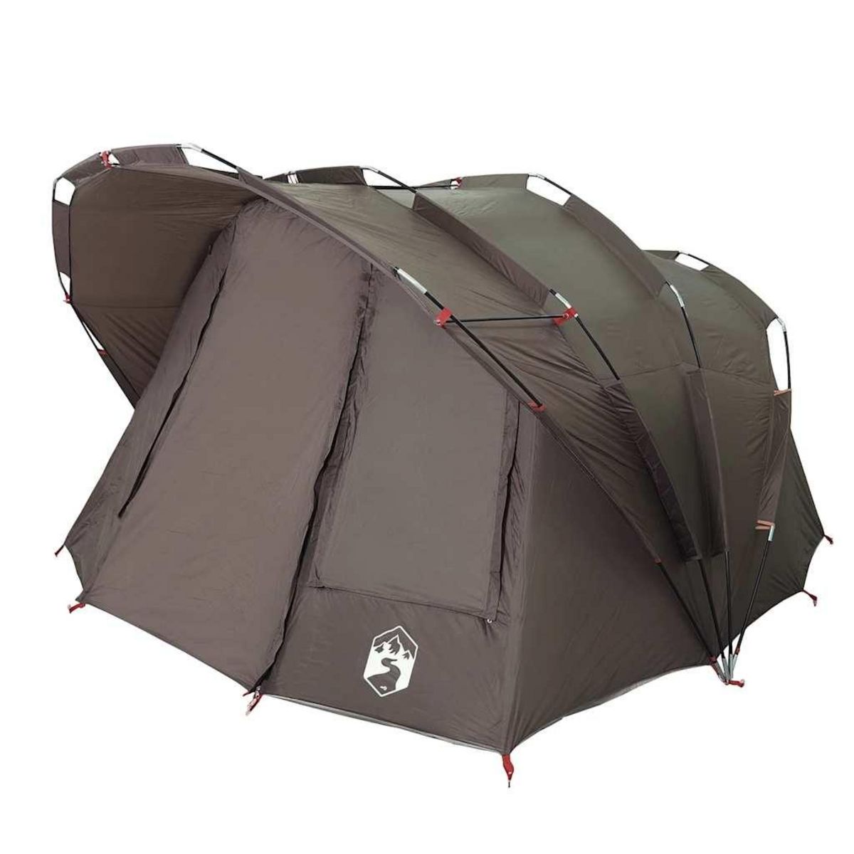 VIDAXL Tente de peche 5 personnes marron impermeable
