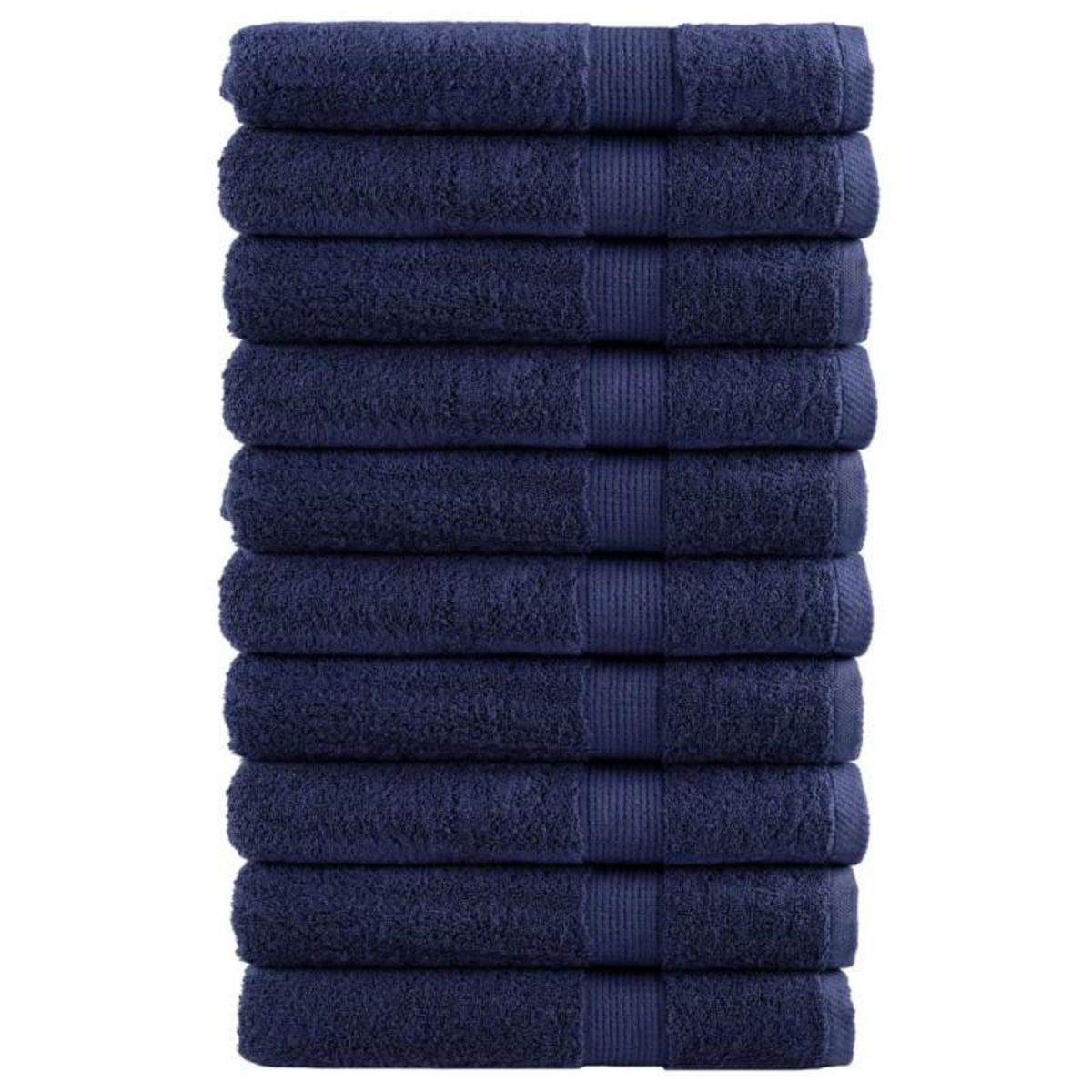 VIDAXL Serviettes de sauna de qualité supérieure SOLUND 10pcs 600 g m²