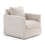 Voir la diapositive 4 : LISA DESIGN Serena - fauteuil déhoussable en velours texturé