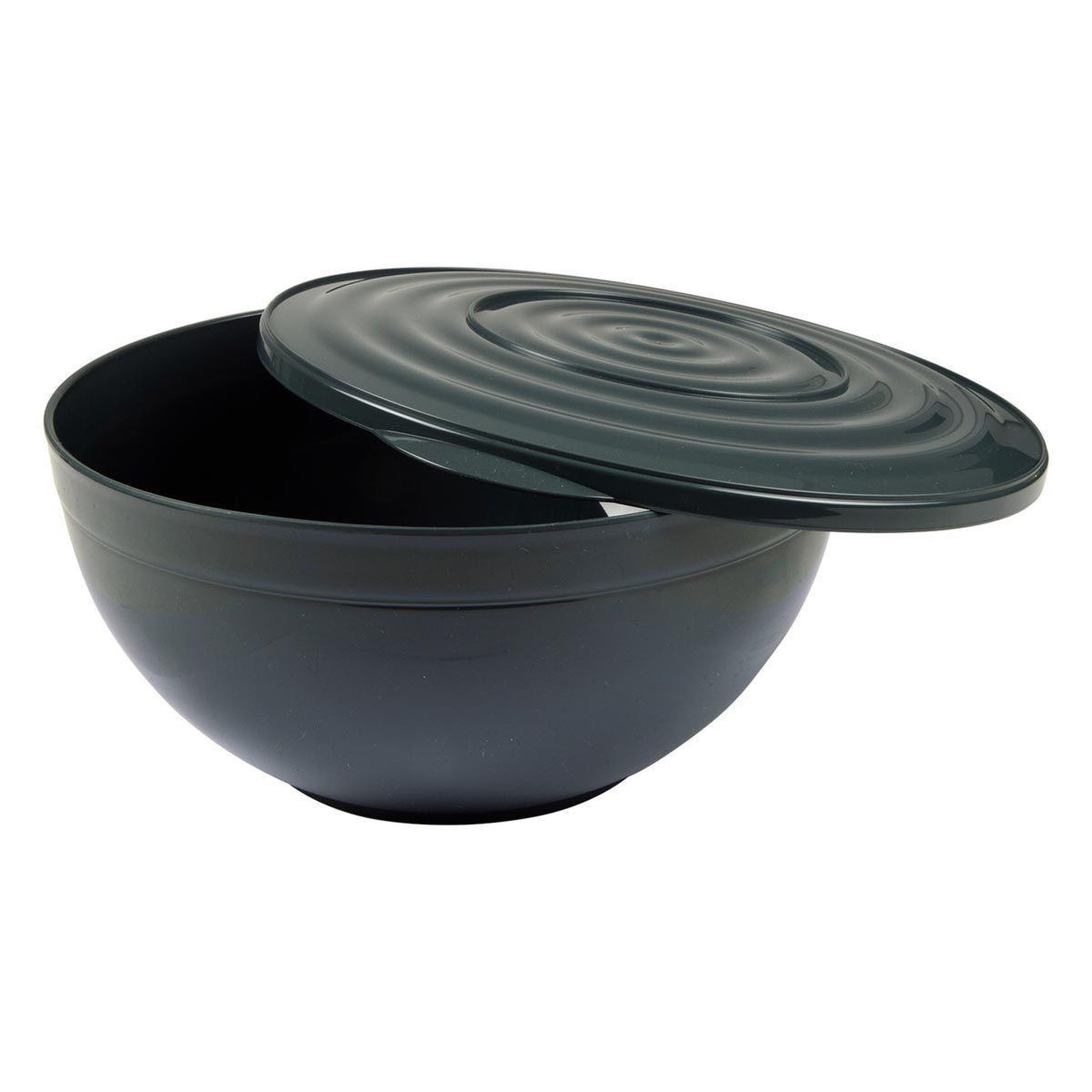 Voir la diapositive 1 : HOMEA Saladier de cuisine avec couvercle  merle  5,5l anthracite