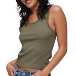 SUPERDRY Débardeur  Femme Superdry Vintage Lace. Coloris disponibles : Vert