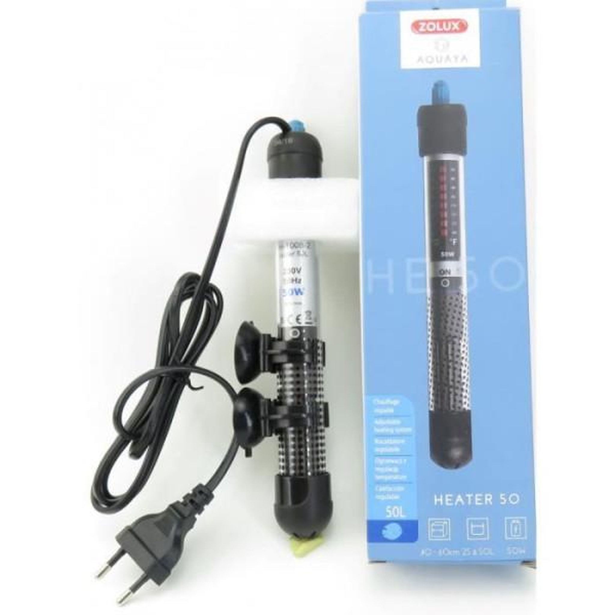 Voir la diapositive 4 : Zolux Chauffage - Zolux - Pour aquarium - Température réglable jusqu'a 34°C - 50W
