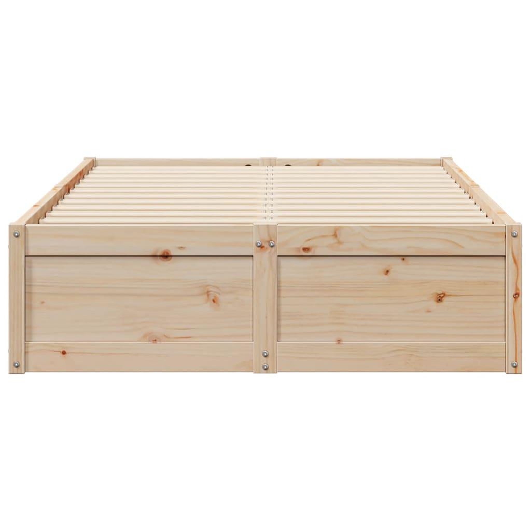 Voir la diapositive 4 : VIDAXL Cadre de lit sans matelas 135x190 cm bois de pin massif