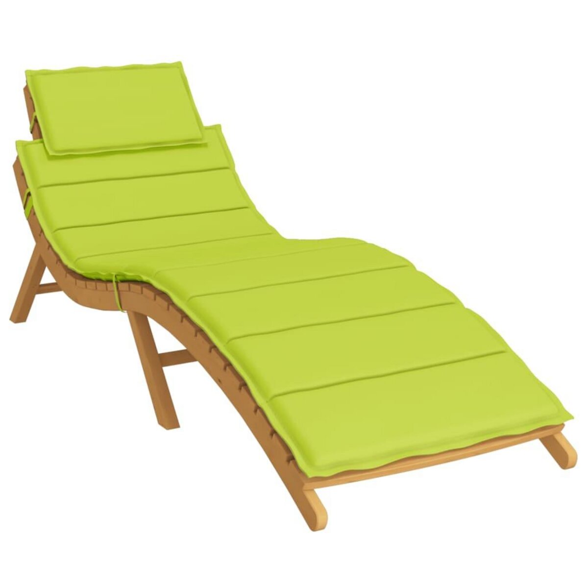 VIDAXL Coussin de chaise longue vert vif 186x58x3 cm tissu oxford