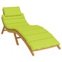 Voir la diapositive 3 : VIDAXL Coussin de chaise longue vert vif 186x58x3 cm tissu oxford