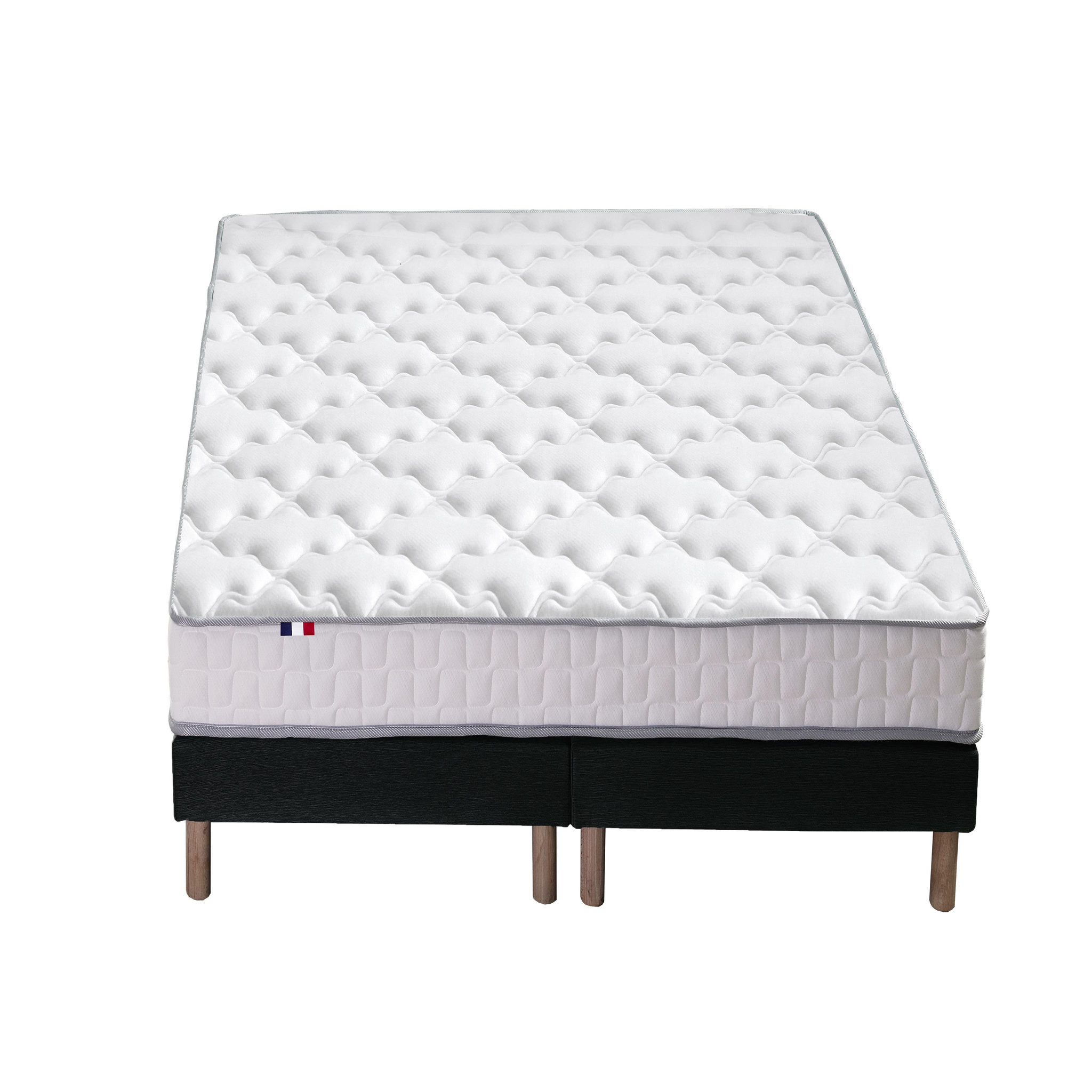 Voir la diapositive 1 : Sommier tapissier 2x80x200 cm BLASON