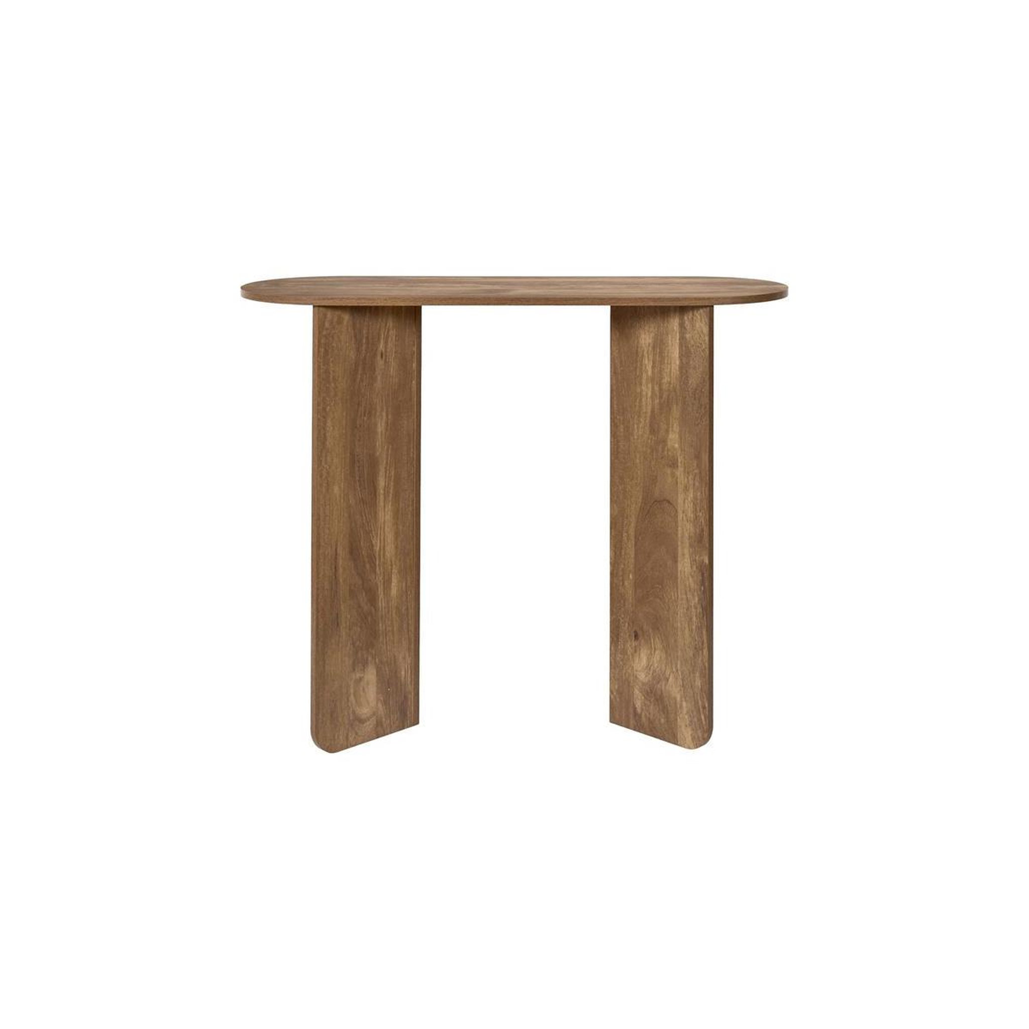 Voir la diapositive 2 : The Home Deco Factory Console ovale design  heritage  100cm marron