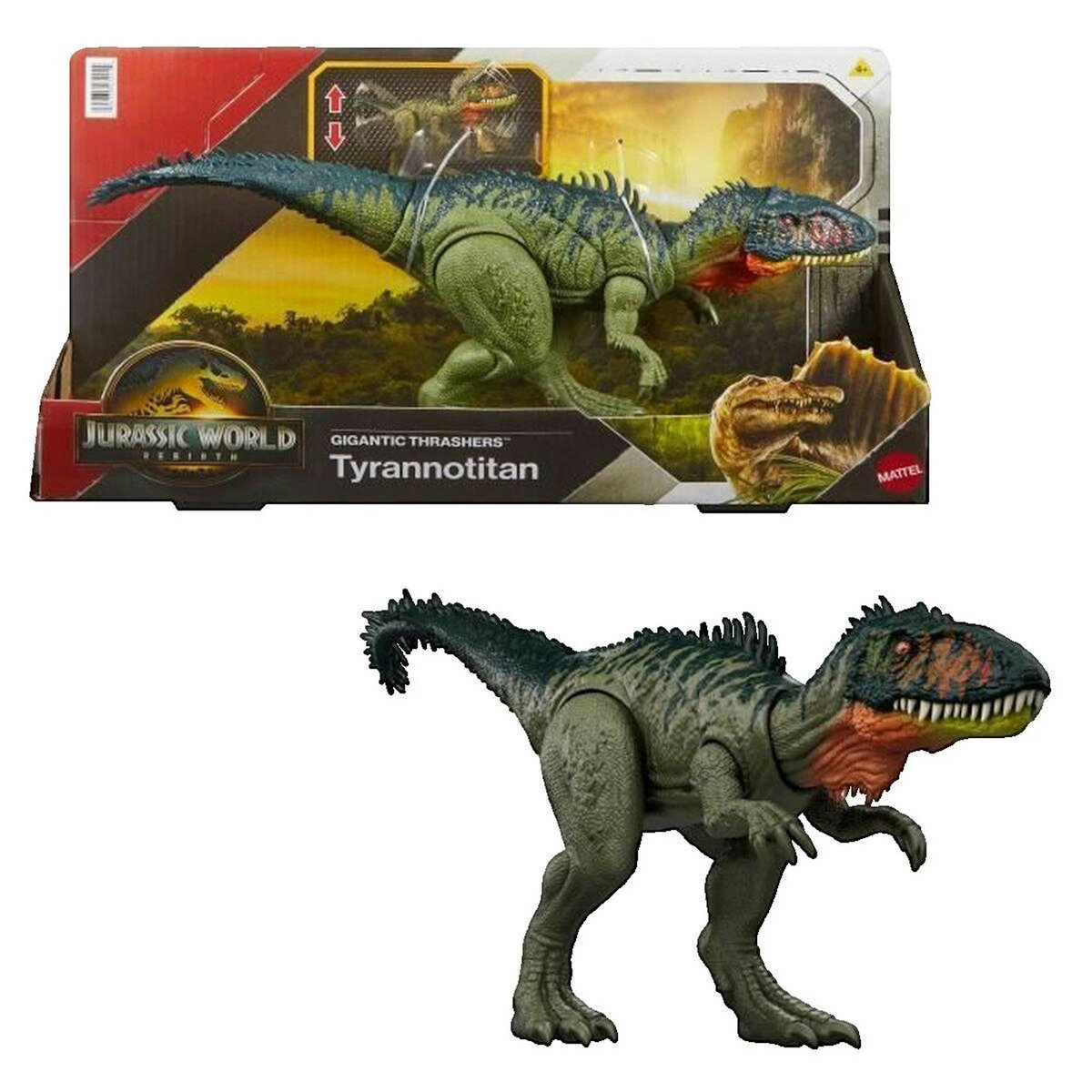 JURASSIC Figurine Jurassic World SAGA TYRANNOTITAN MEGA ACTION