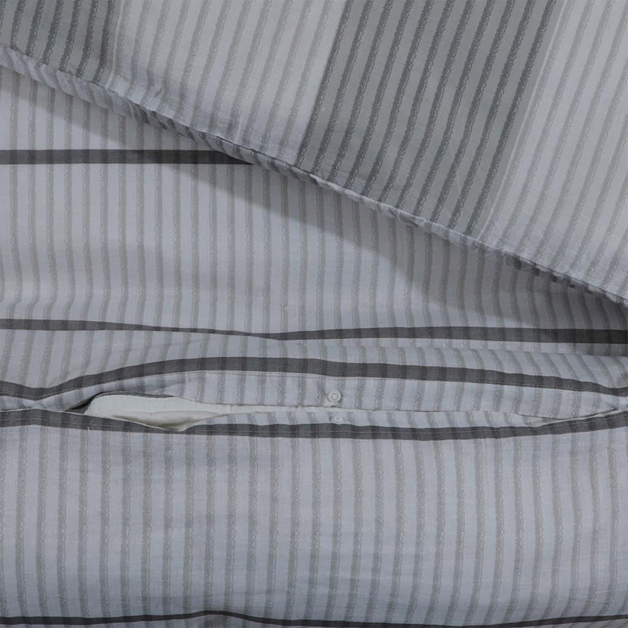 Voir la diapositive 4 : VIDAXL Ensemble de housse de couette Gris 200x200 cm Coton