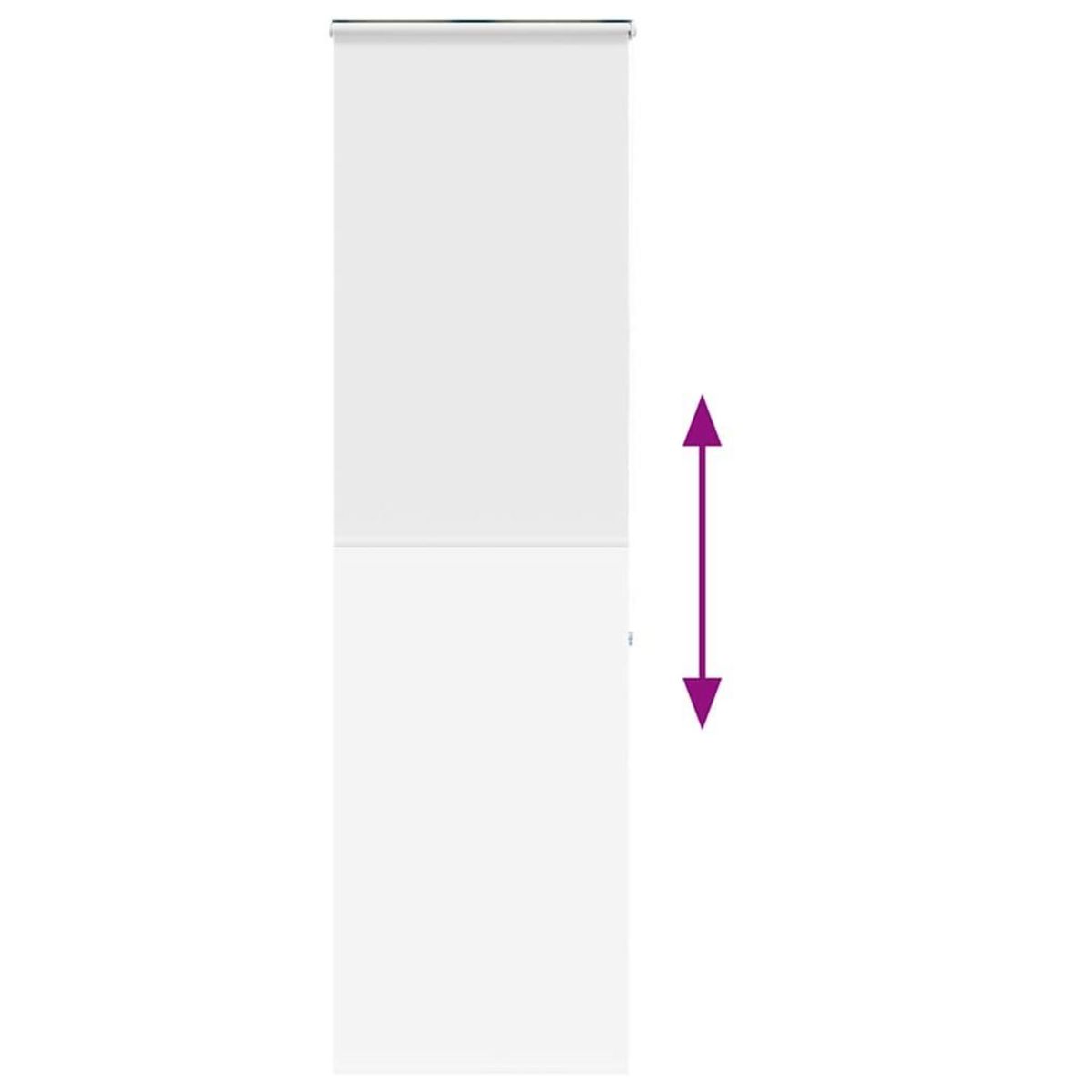 VIDAXL Store enrouleur de douche avec cassette largeur du tissu 56 cm