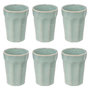 Voir la diapositive 1 : SECRET DE GOURMET Lot de 6 Mugs Design  Roma  40cl Bleu Clair