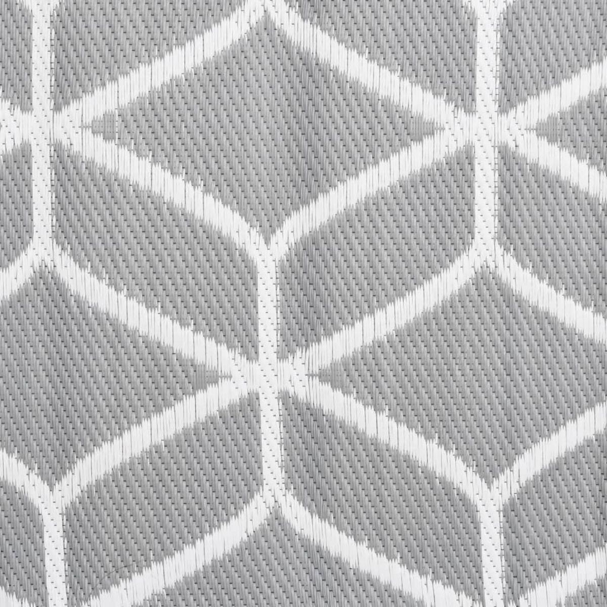 VIDAXL Tapis d'exterieur Gris 80x250 cm PP