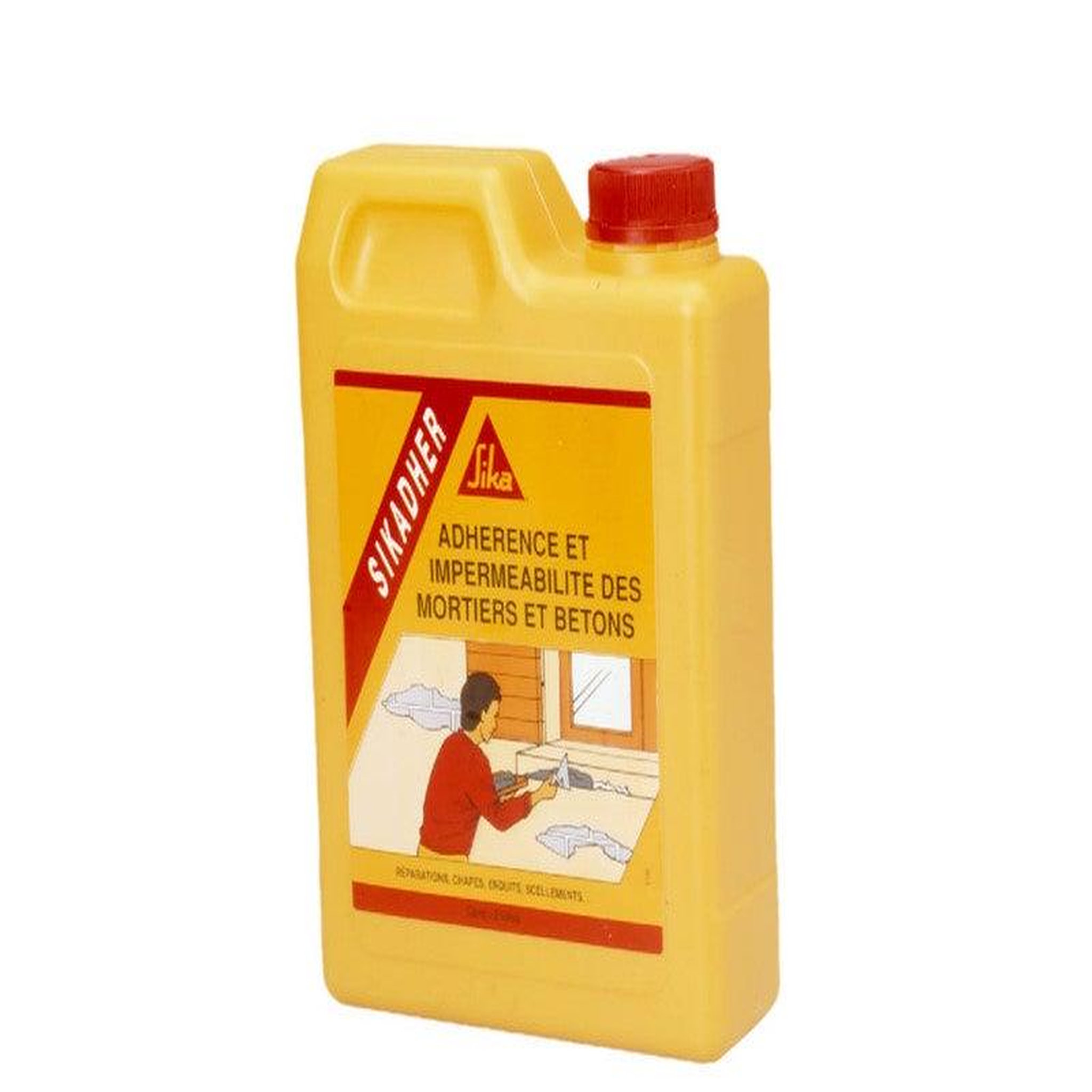 Sika Résine D'Adhérence Pour Mortier Prête À L'Emploi Sika Sikadher 2 L Blanc