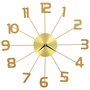 Voir la diapositive 2 : VIDAXL Horloge murale Metal 50 cm Dore