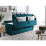 Voir la diapositive 4 : LISA DESIGN Ari - canapé 3 places convertible express couchage quotidien 140 cm matelas 12 cm en tissu