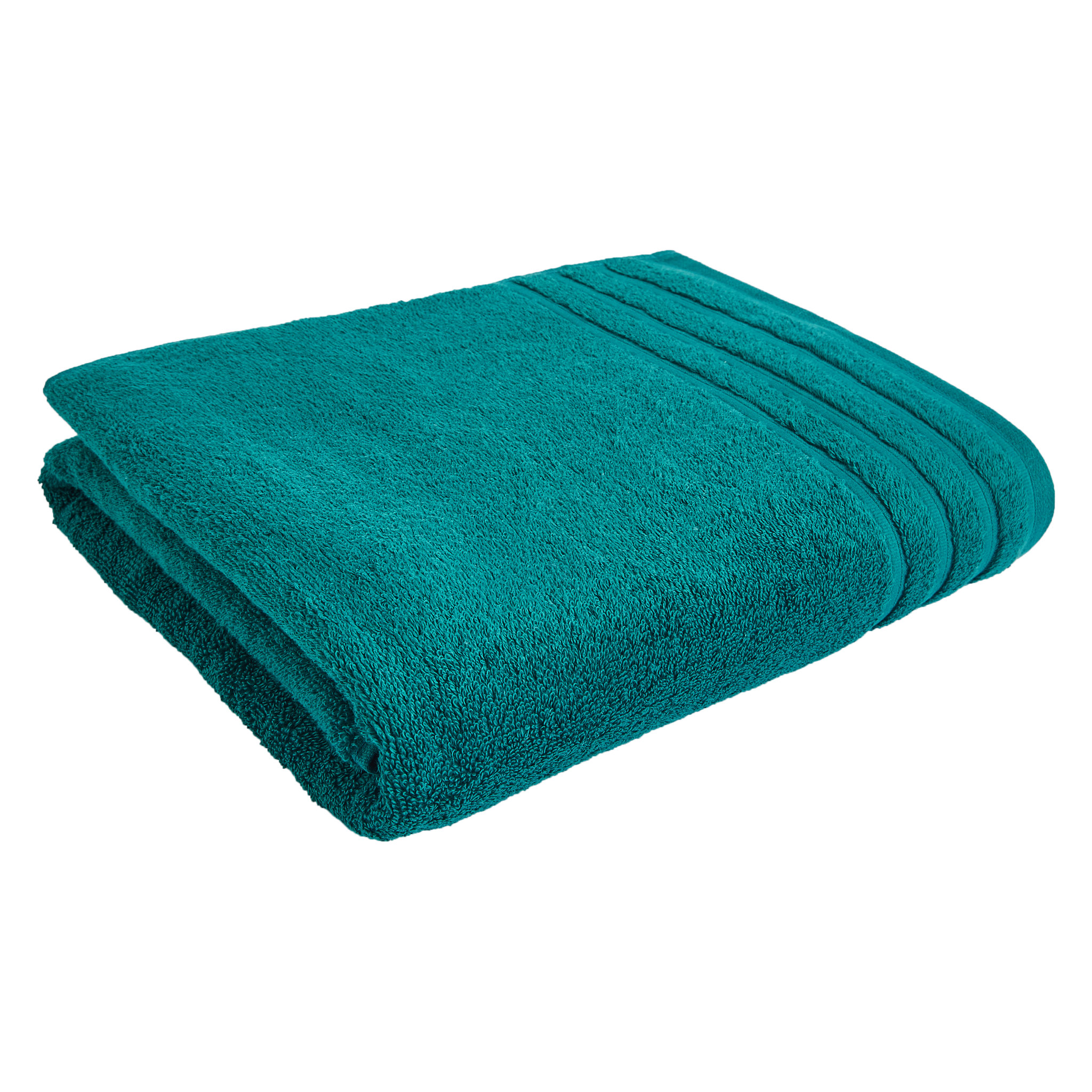 Voir la diapositive 1 : ACTUEL  Serviette de toilette unie en coton bouclé 500 gr/m2