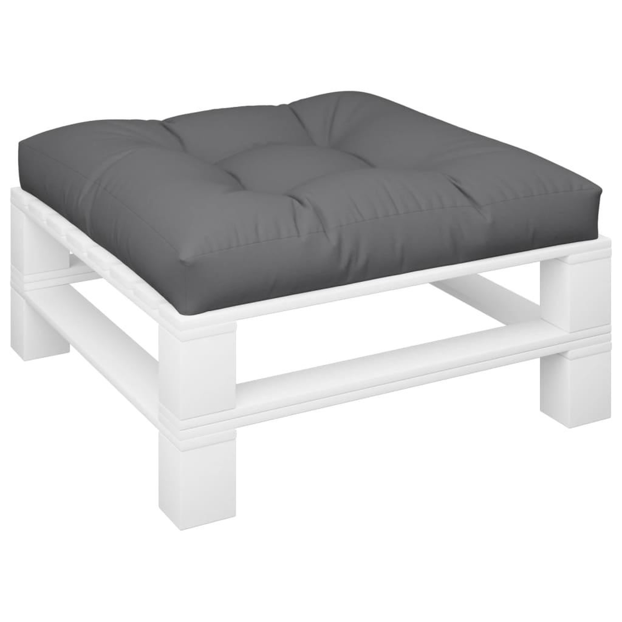 Voir la diapositive 3 : VIDAXL Coussin de palette anthracite 70x70x12 cm tissu