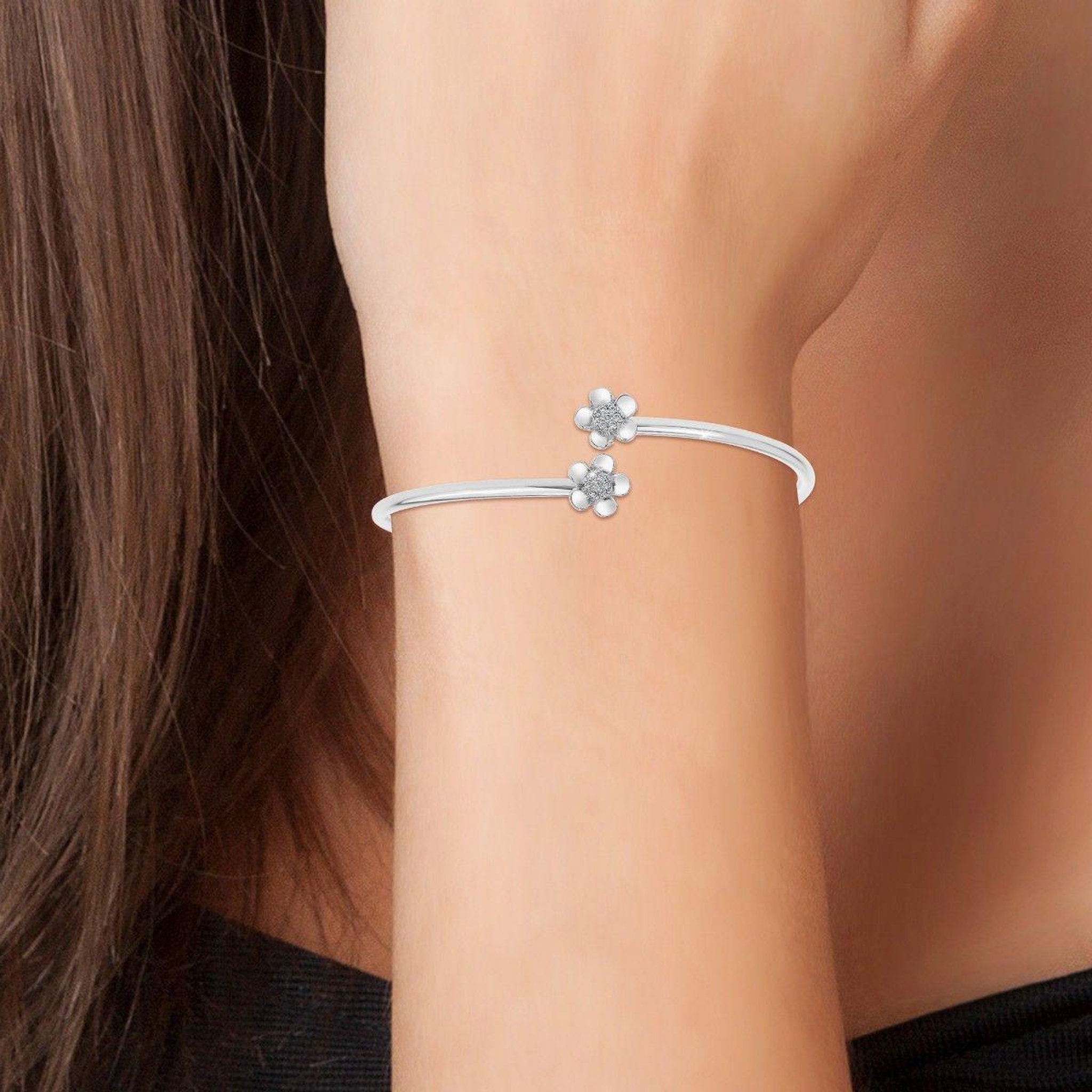 Voir la diapositive 2 : SC BOHEME Bracelet fleurs par SC Bohème