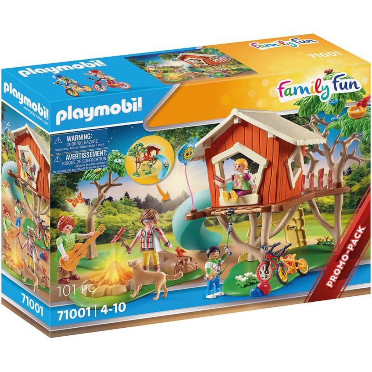 PLAYMOBIL CABANE ARBRES ET TOBOGGAN PLAYMOBIL PLL71001