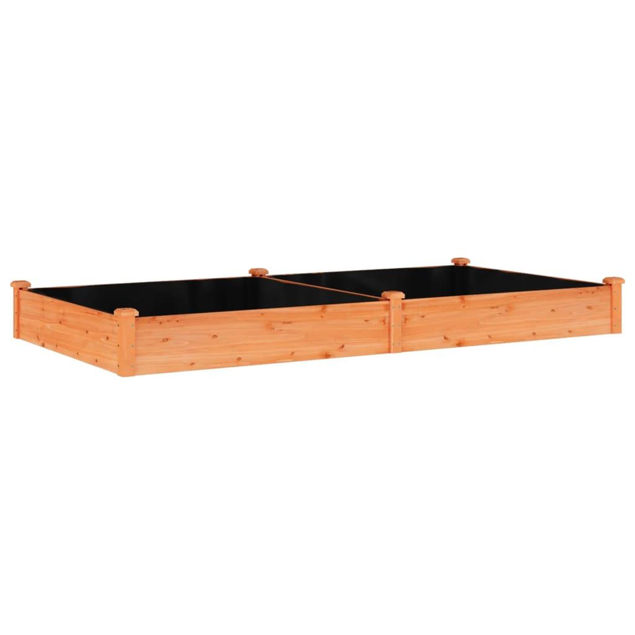 Voir la diapositive 2 : VIDAXL Lit sureleve de jardin doublure 240x120x25 cm bois massif sapin