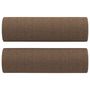 Voir la diapositive 2 : VIDAXL Coussins decoratifs lot de 2 Marron Ø15x50 cm Tissu