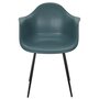 Voir la diapositive 3 : The Home Deco Factory Fauteuil GUSTAV bleu