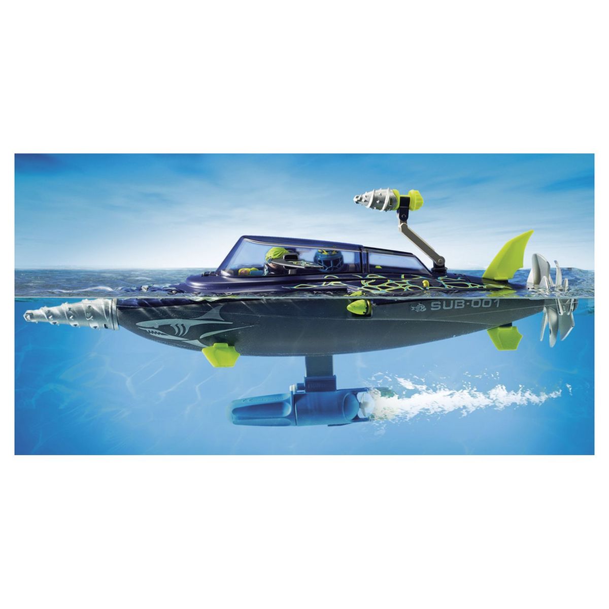 PLAYMOBIL 70005 - Top Agents - Sous-marin d'attaque S.H.A.R.K Team