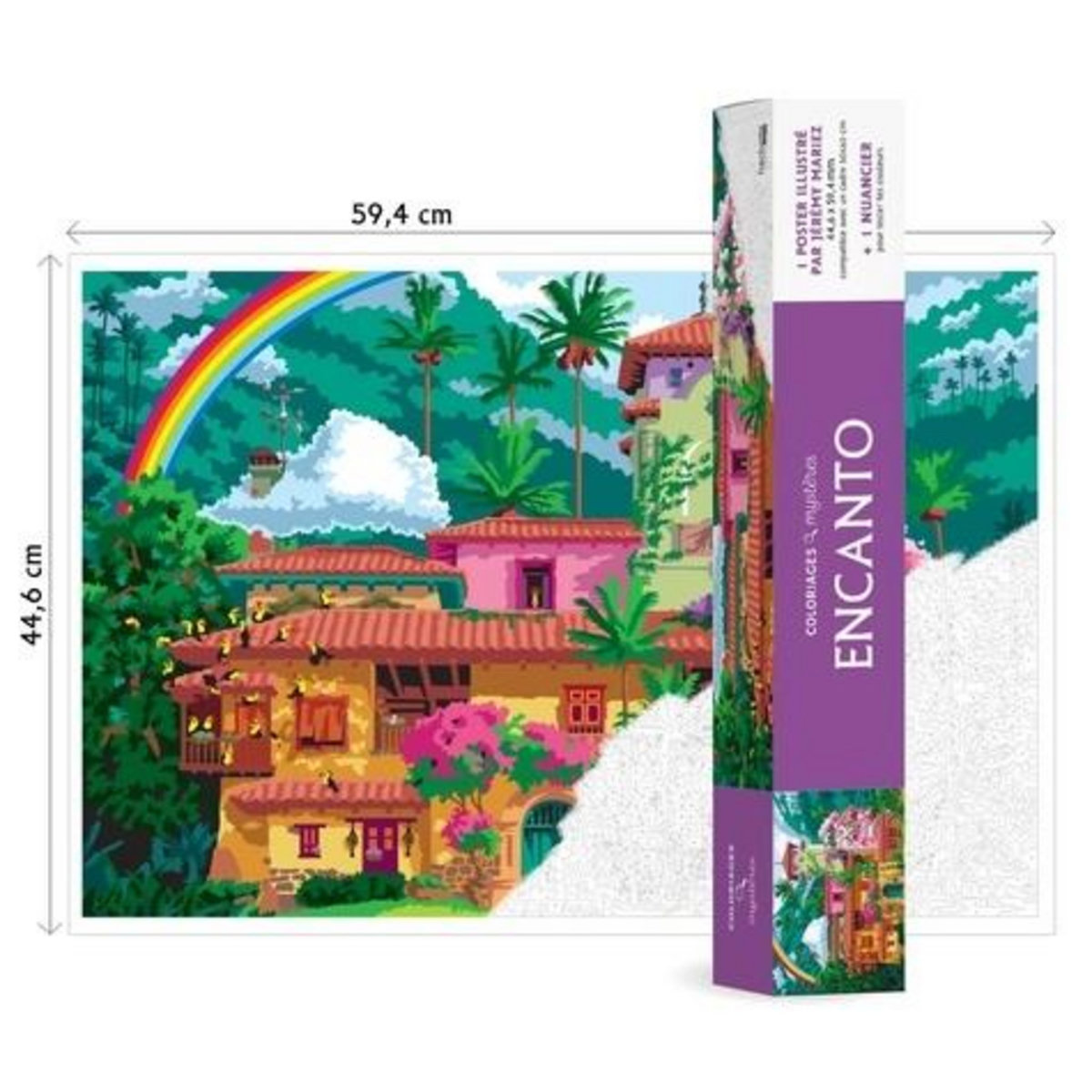 ENCANTO. 1 POSTER ILLUSTRE 44,6 X 59,4CM ET 1 NUANCIER, Disney