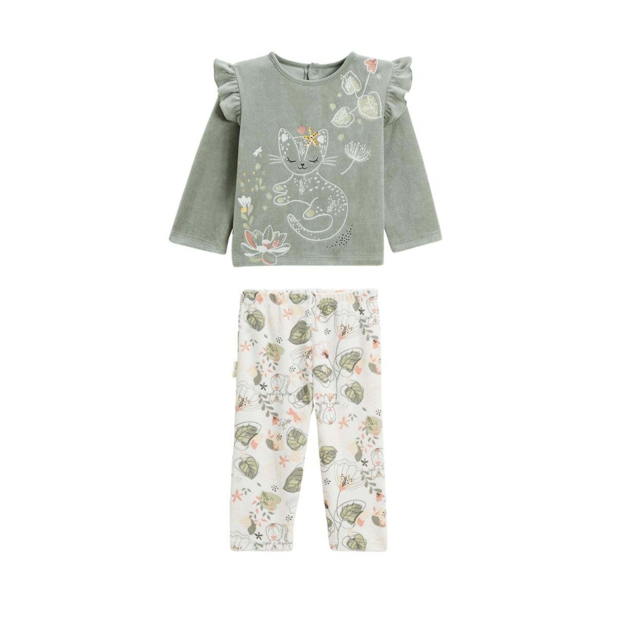 Petit Béguin - Pyjama Bébé 2 Pièces En Velours Bichette - Doux Et Confortable