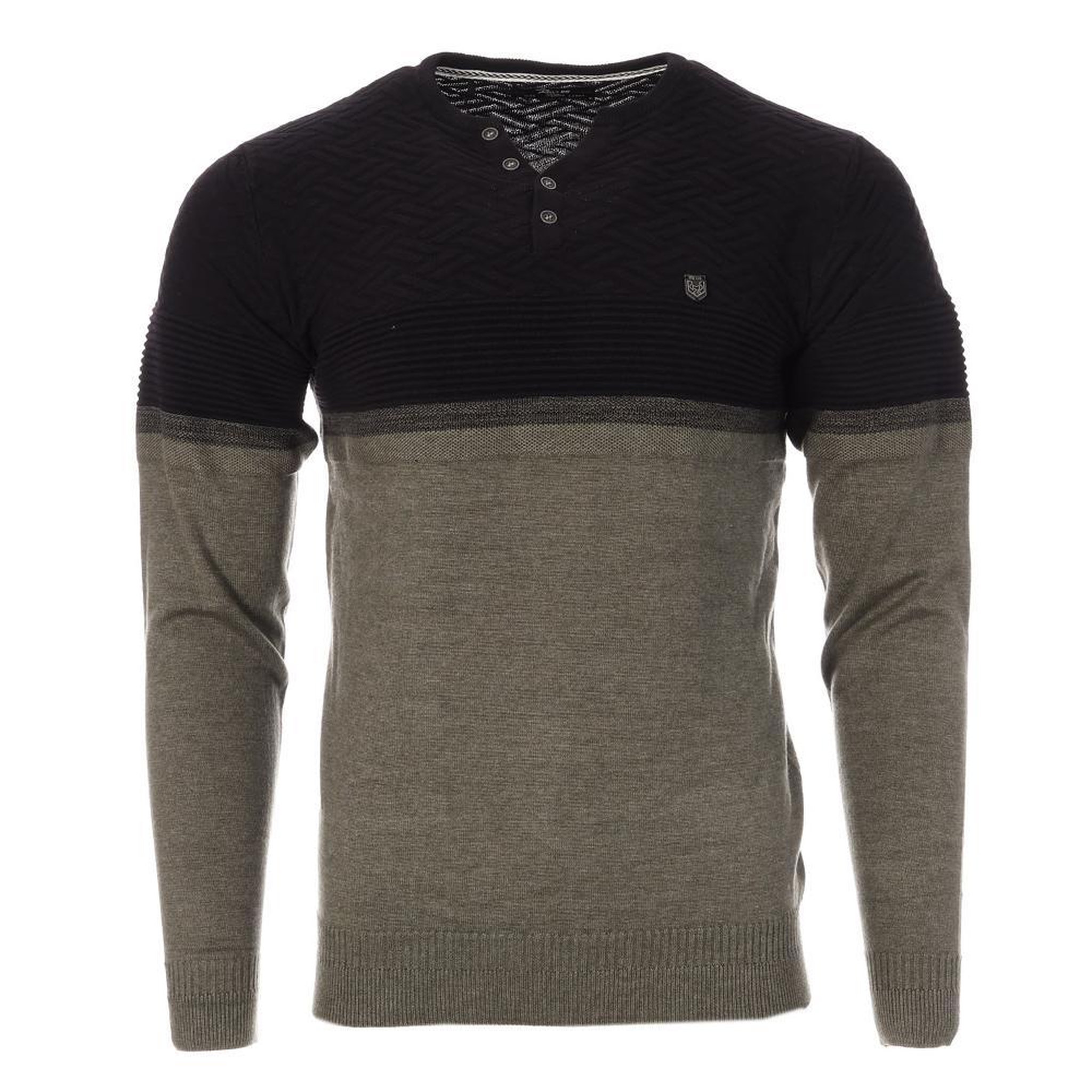 Voir la diapositive 1 : RMS 26 Pull Noir/Gris Homme  RMS26 61008