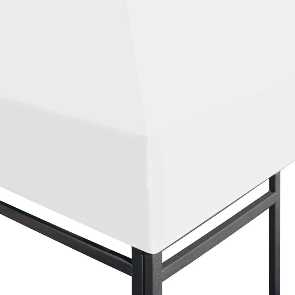 VIDAXL Toile de toit de belvedere 270 g/m^2 3x3 m Blanc