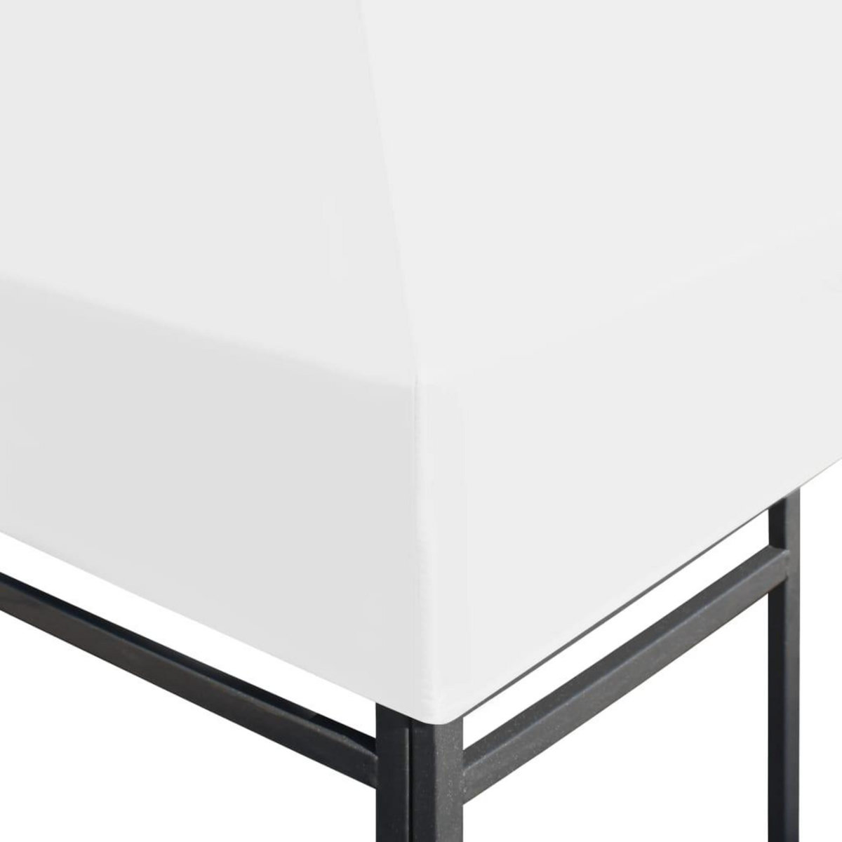 VIDAXL Toile de toit de belvedere 270 g/m^2 3x3 m Blanc