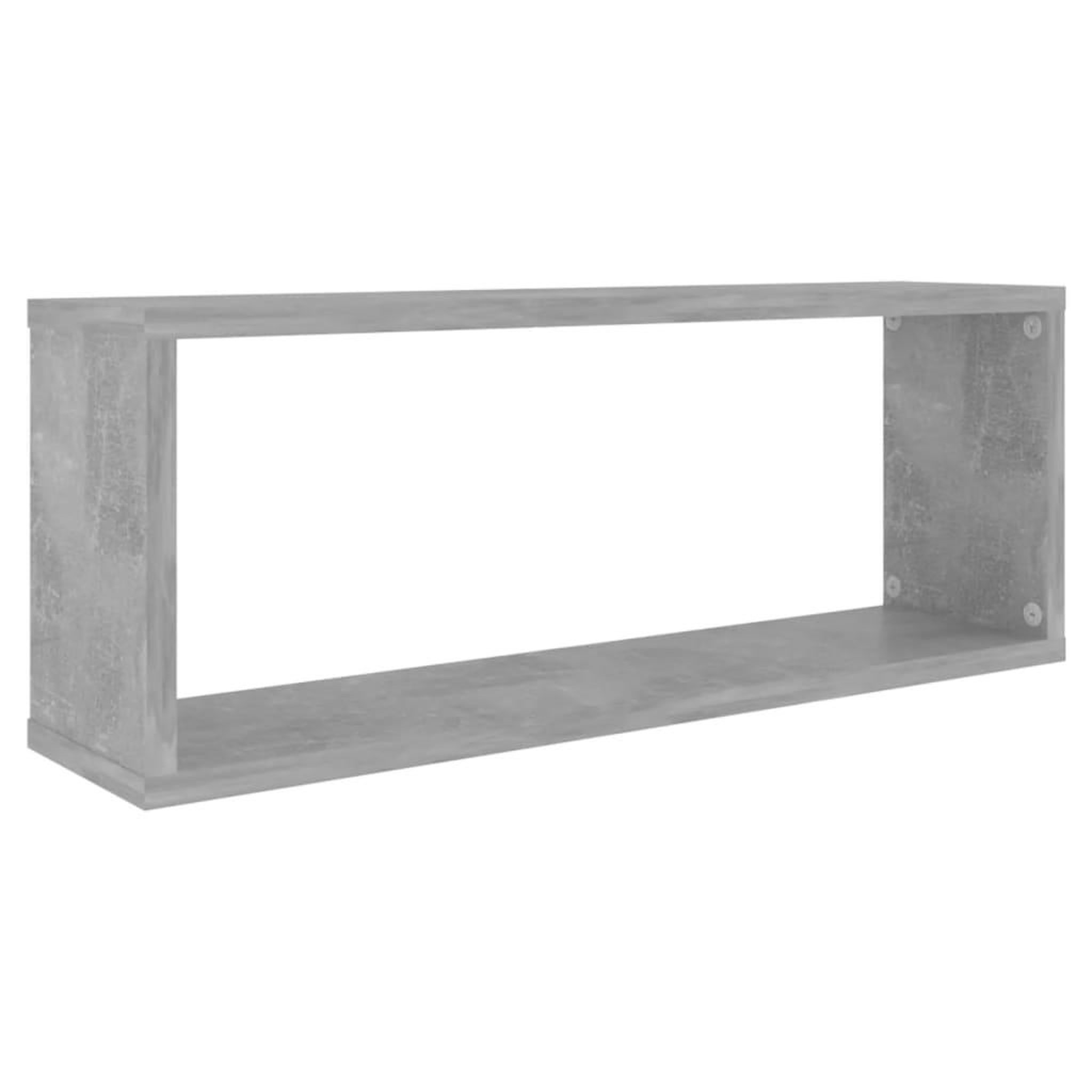 Voir la diapositive 4 : VIDAXL Etageres murales cube 4 pcs Gris beton Bois d'ingenierie