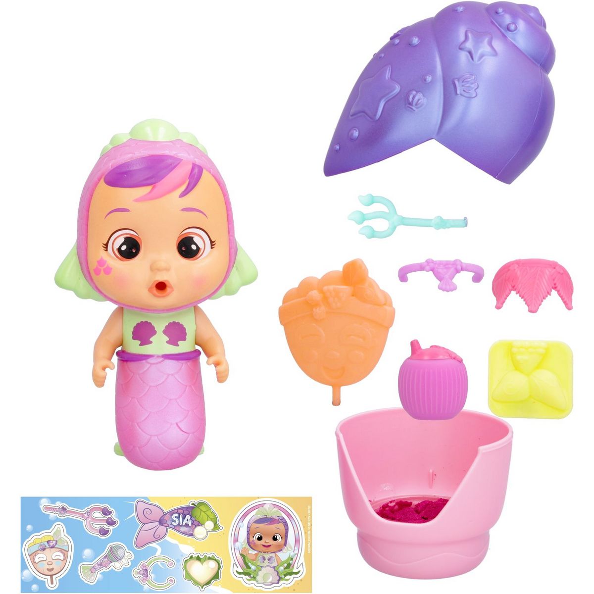 IMC TOYS Cry babies Magic Tears Tropical Shiny Shells 