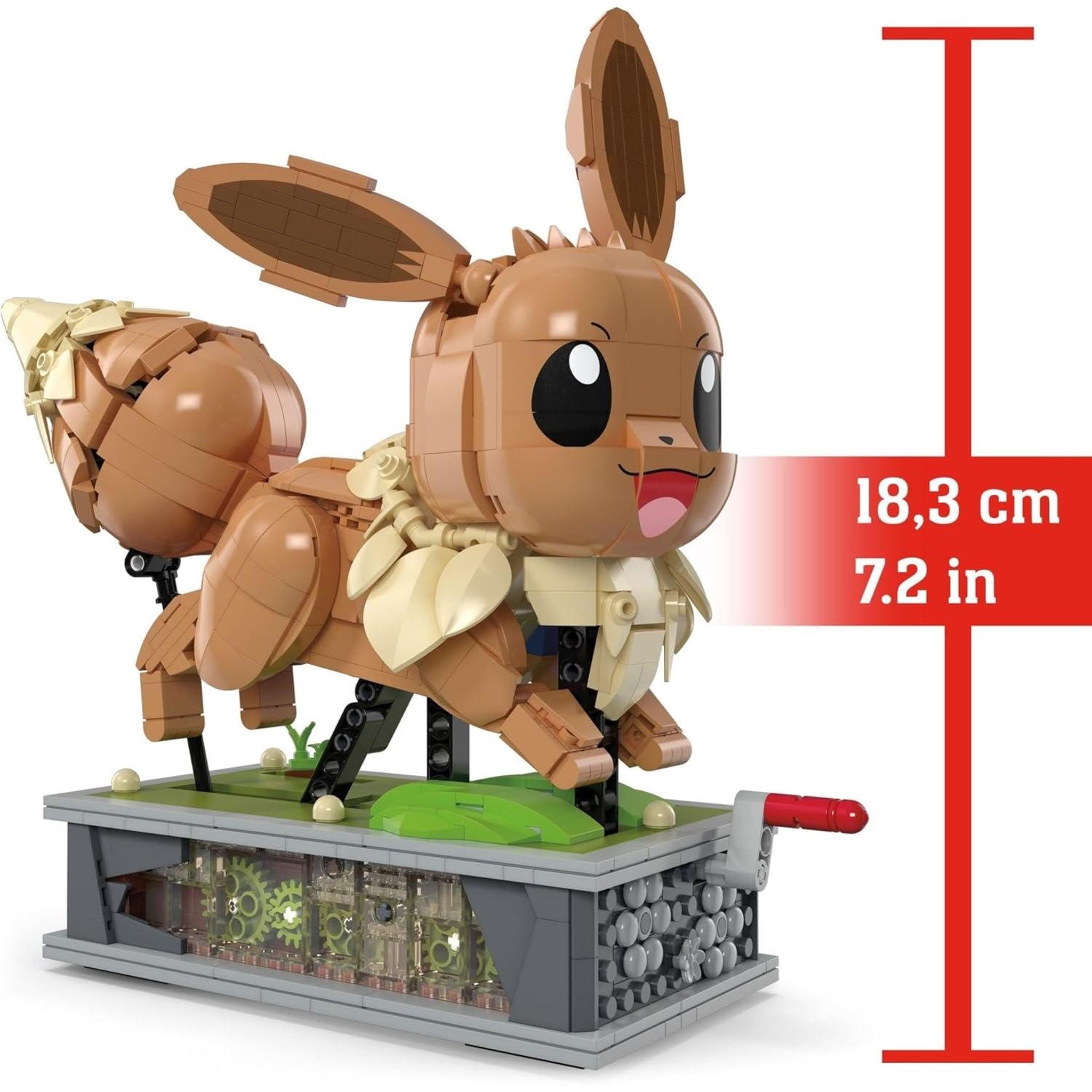 Voir la diapositive 2 : MATTEL Mega Pokémon - Figurine Évoli en mouvement