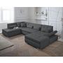 Voir la diapositive 2 : LISA DESIGN Vermont - canapé panoramique d'angle gauche - 7 places - xxl