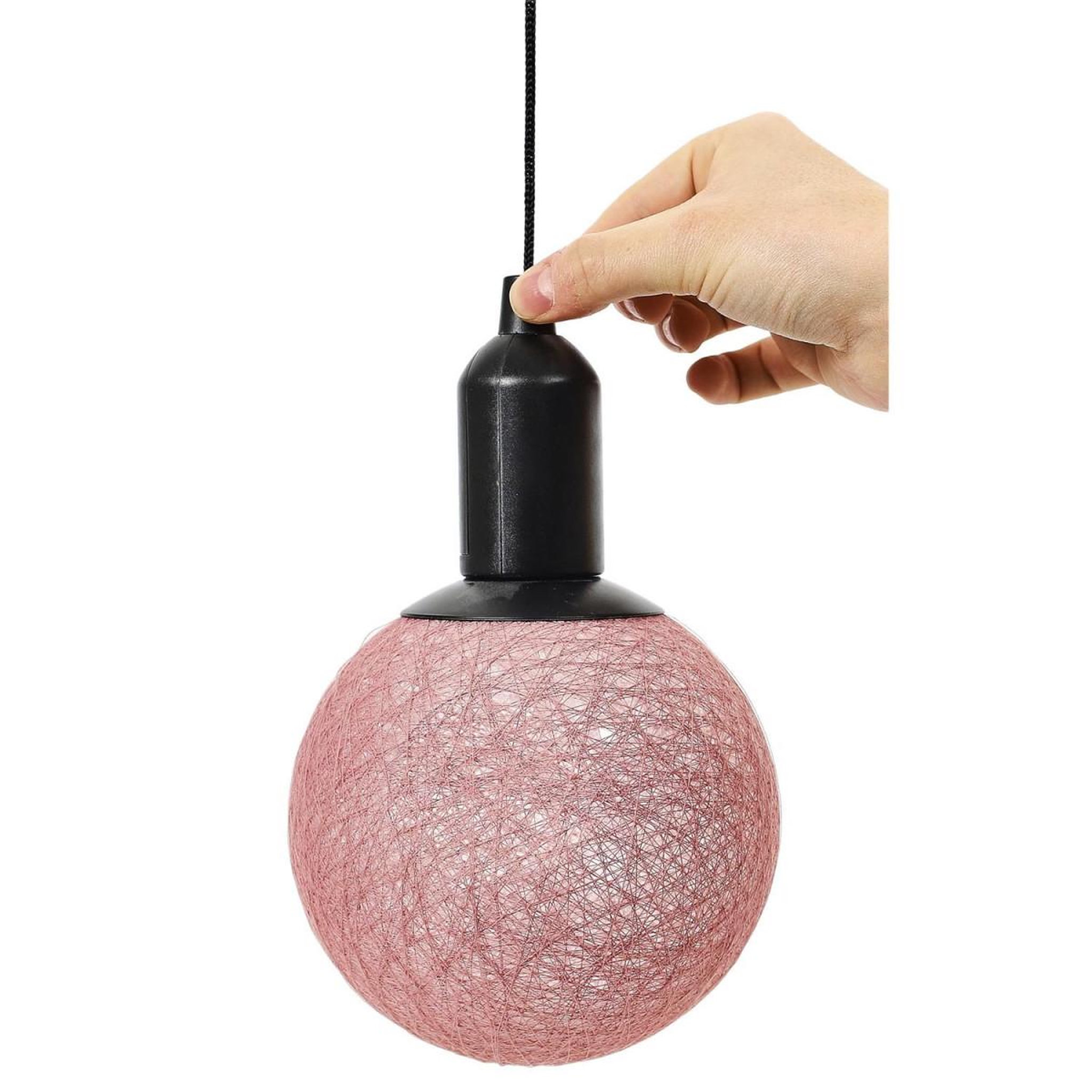 Voir la diapositive 3 : The Home Deco Factory Lampe suspension à led  boule  30cm rose