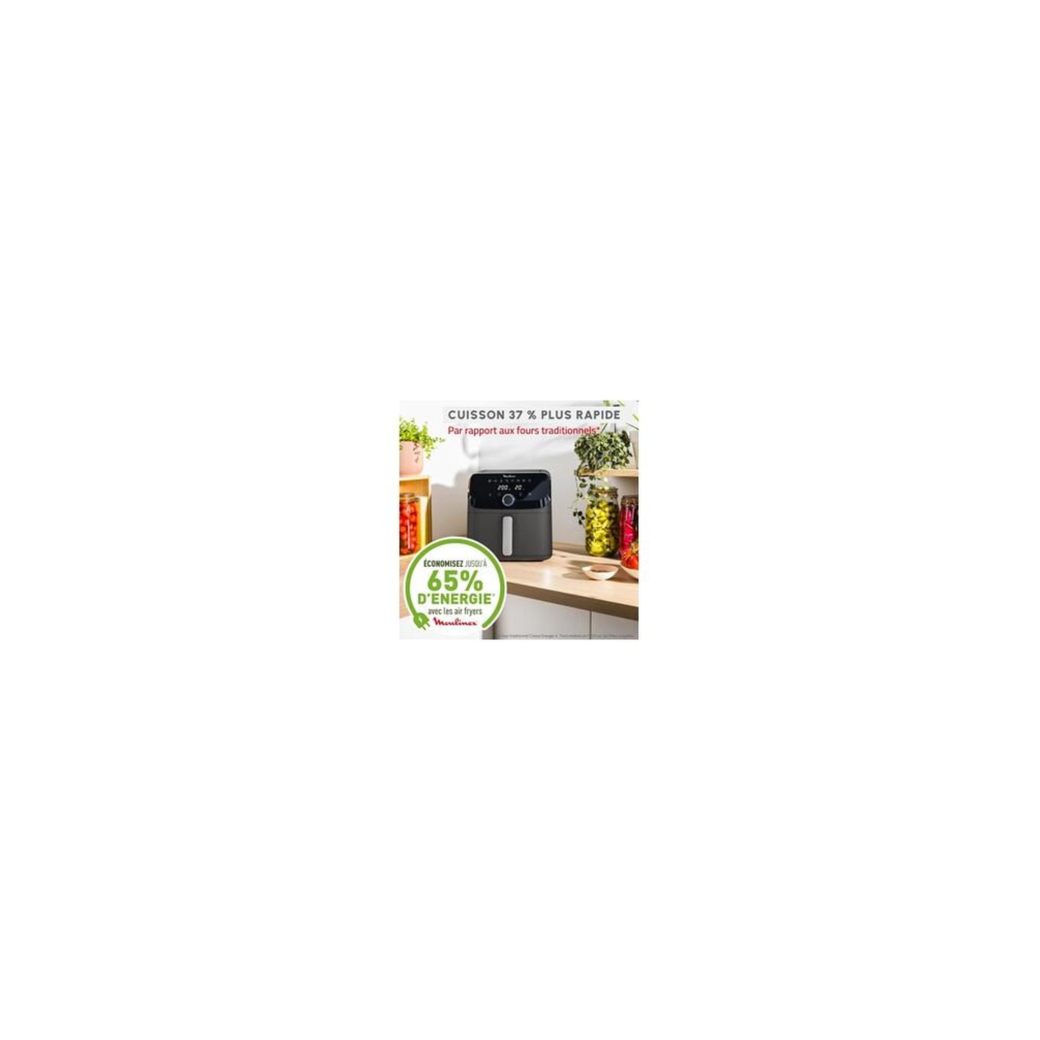 Voir la diapositive 6 : MOULINEX Friteuse sans huile EASY FRY MEGA 7.5L NOIR YY5935FB