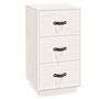 Voir la diapositive 2 : VIDAXL Table de chevet Blanc 40x40x75 cm Bois de pin solide