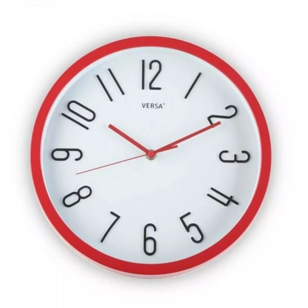  Horloge Murale Rouge Plastique (Ø 30 cm)