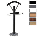IDIMEX Valet GREGOR, en métal chromé et MDF. Coloris disponibles : Marron, Blanc