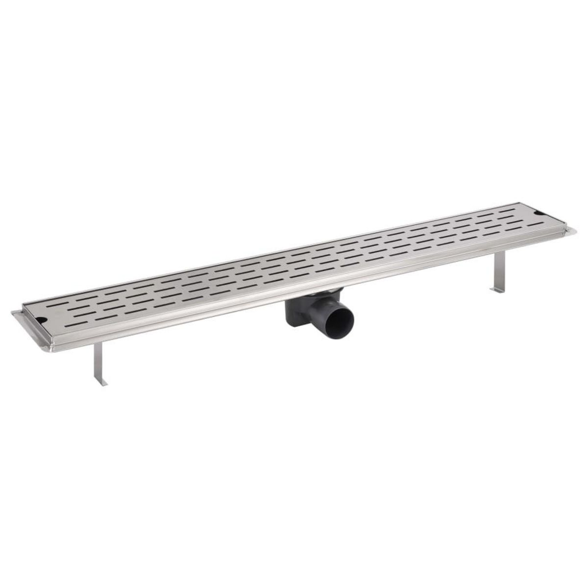 VIDAXL Drain de douche lineaire 830 x 140 mm Acier inoxydable