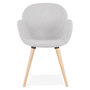 Voir la diapositive 2 : Paris Prix Chaise Design Scandinave  Palot  84cm Gris Clair