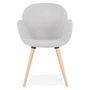 Voir la diapositive 2 : Paris Prix Chaise Design Scandinave  Palot  84cm Gris Clair