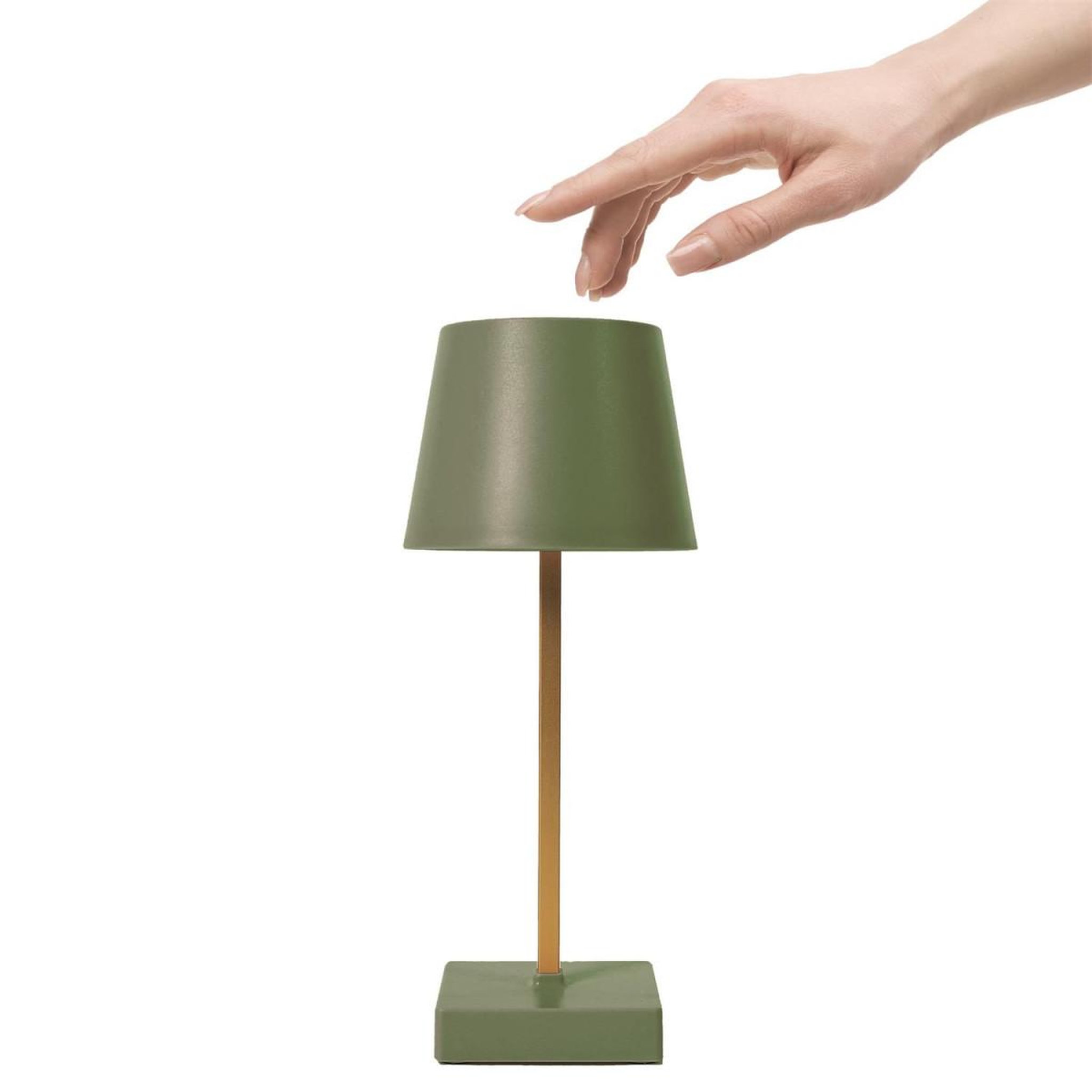 Voir la diapositive 3 : The Home Deco Factory Lampe à poser led  tactile  26cm vert