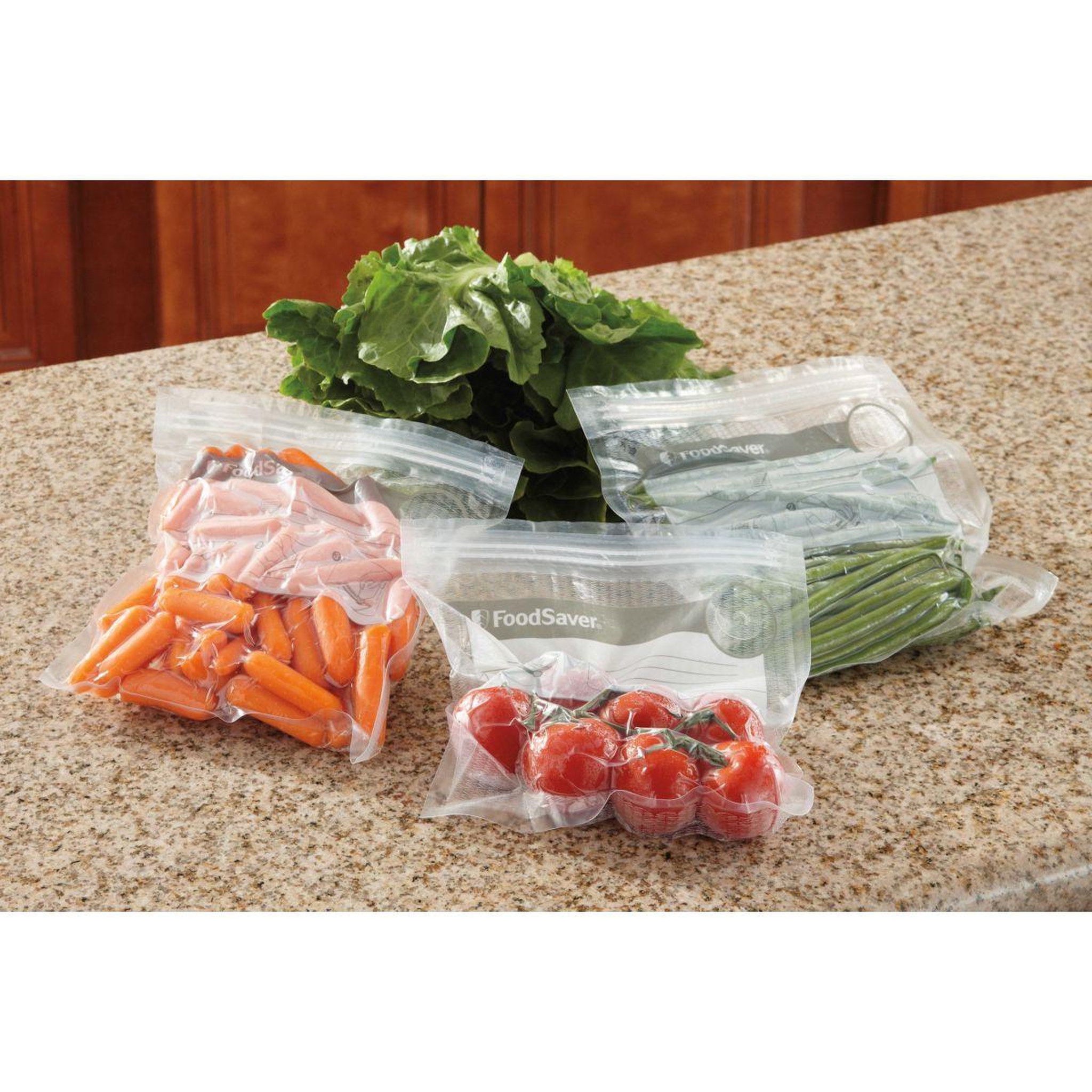 Voir la diapositive 4 : FOODSAVER Sac de conservation FVB015X-01 sacs avec fermeture zip