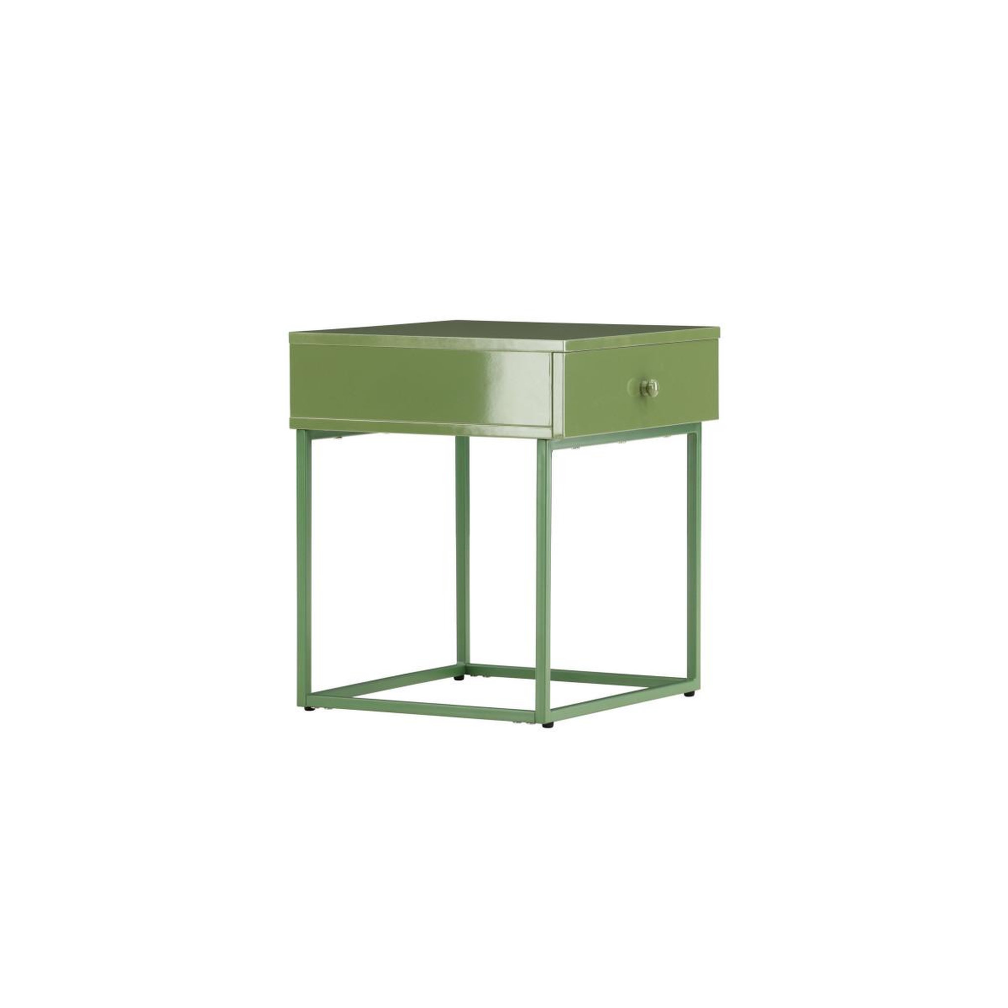 Voir la diapositive 2 : Paris Prix Table de Chevet 1 Tiroir  Bakal  50cm Vert