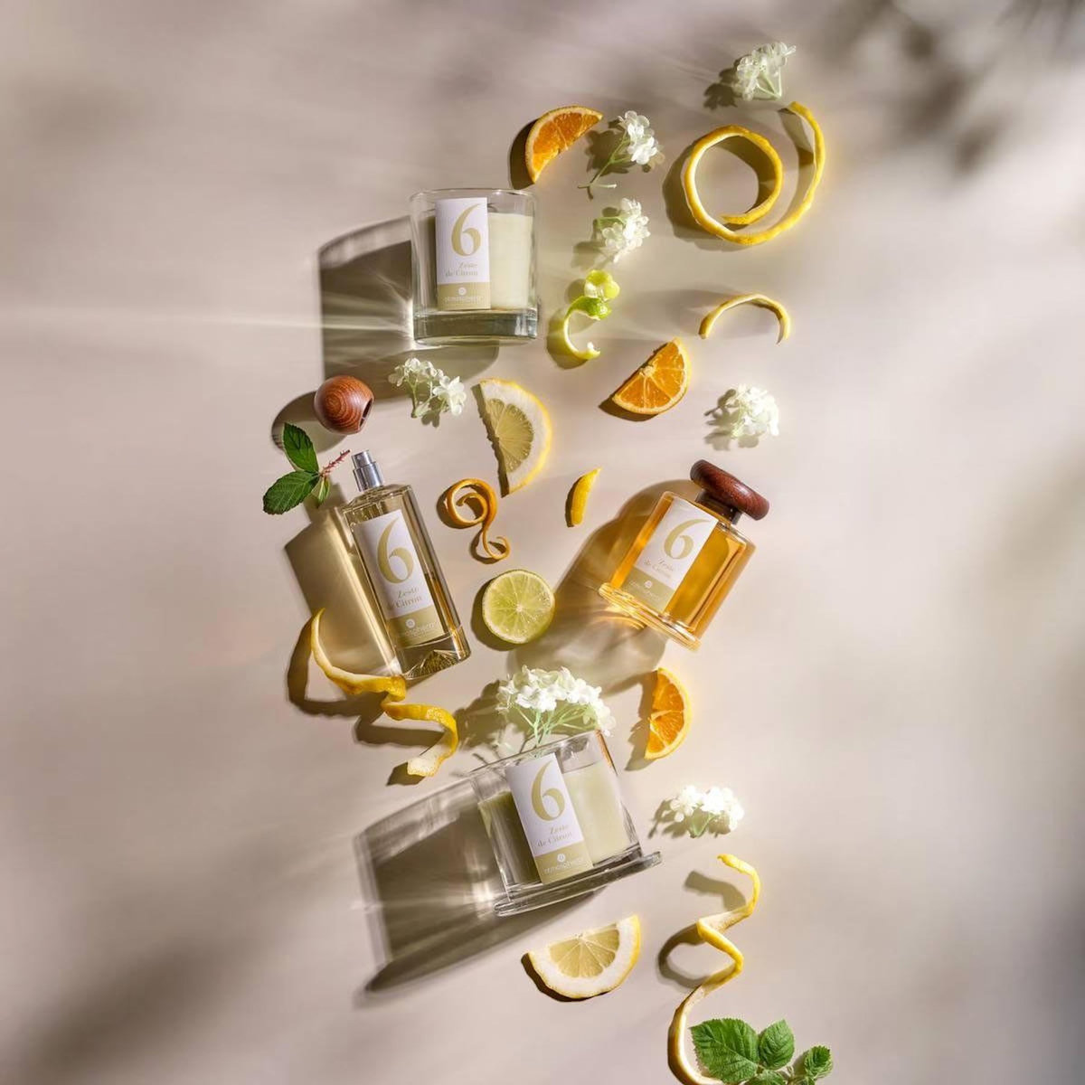 ATMOSPHERA Bougie Parfumée en Verre  Numia  180g Zeste de Citron